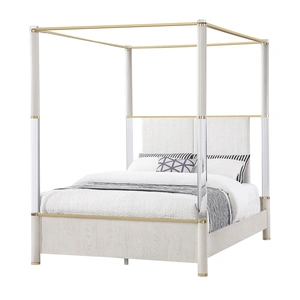 Global Furniture USA Malmo Canopy Bedroom Set in Oak