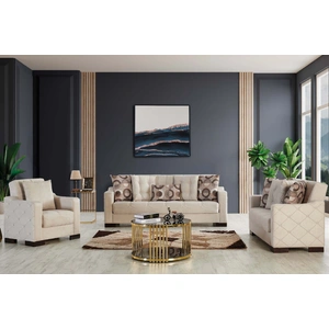 Empire Furniture, USA Mardin Woven Microsuede Convertible Storage Sofa, Beige