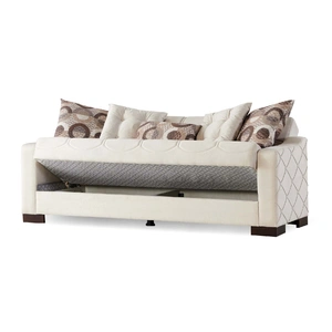 Empire Furniture, USA Mardin Woven Microsuede Living Room Set, Beige