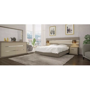 Nordholtz Martina Bedroom Set, Ash Grey/Beige