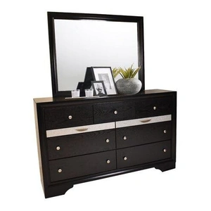 Galaxy Home Furnishings Matrix 7-Drawer Wood Veneer Dresser