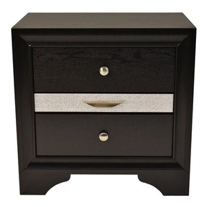 Galaxy Home Furnishings Matrix 2-Drawer Wood Veneer Nightstand