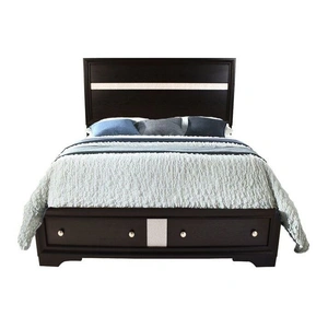 Galaxy Home Furnishings Matrix Wood Veneer Bed with Storage Drawers