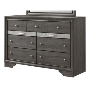 Galaxy Home Furnishings Matrix 7-Drawer Wood Veneer Dresser