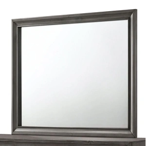 Galaxy Home Furnishings Matrix Rectangular Wood Veneer Mirror