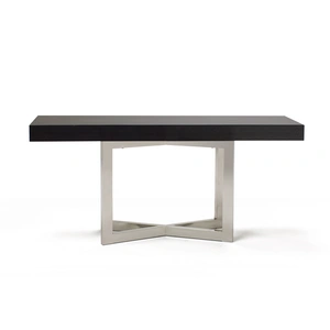 Sharelle Furnishings Maximo Console Table, Gray Oak High Gloss