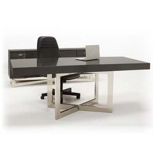 Sharelle Furnishings Maximo Desk, Gray Oak High Gloss