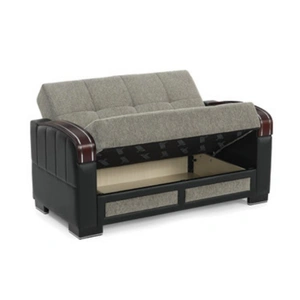 Casamode Maya Polyester/PU Convertible Storage Loveseat