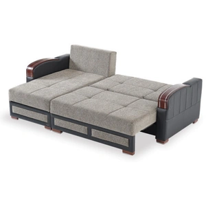 Casamode Maya Polyester/PU Convertible Storage Sectional