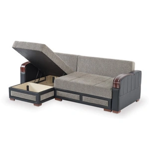 Casamode Maya Polyester/PU Convertible Storage Sectional
