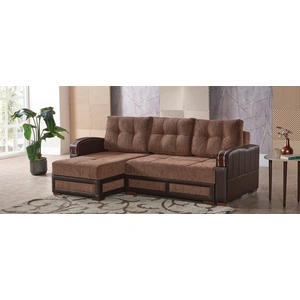 Casamode Maya Polyester/PU Convertible Storage Living Room Set