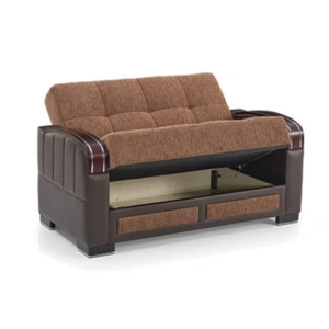 Casamode Maya Polyester/PU Convertible Storage Loveseat