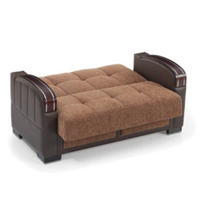 Casamode Maya Polyester/PU Convertible Storage Loveseat