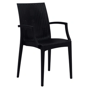 LeisureMod Mace Outdoor Polypropylene Dining Arm Chair