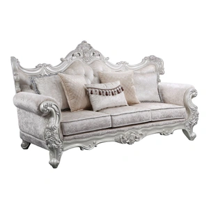 Galaxy Home Furnishings Melrose Fabric Living Room Set, Silver