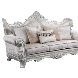 Galaxy Home Furnishings Melrose Fabric Living Room Set, Silver
