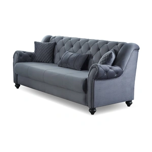 Empire Furniture, USA Merw Chenille Convertible Storage Sofa, Grey