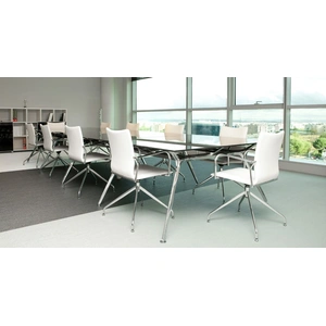 Actiu Arkitek Glass Rectangular Office Meeting Table