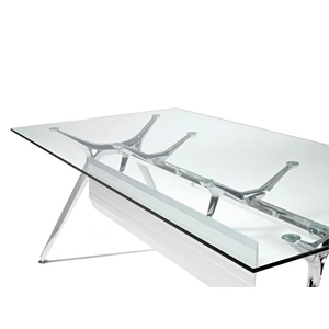 Actiu Arkitek Glass Rectangular Single Office Desk