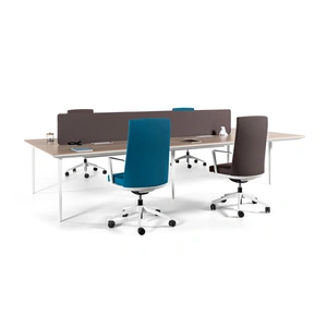 Actiu Longo Melamine Office 4 Desk Bench