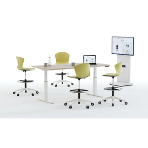 Actiu Mobility Step Melamine Sit-Stand Office Meeting Table