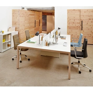 Actiu Prisma Melamine Rectangular 4 Person Office Desk