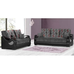 Casamode Metroplex Fabric/PU Convertible Living Room Set