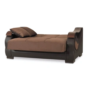 Casamode Metroplex Fabric/PU Convertible Loveseat