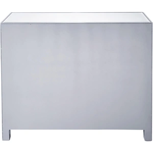 Elegant Lighting Reflexion 3 Drawers Chest, Antique Silver