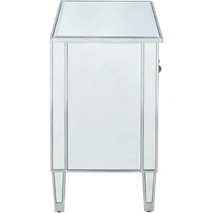 Elegant Lighting Reflexion 2 Doors Cabinet, Antique Silver