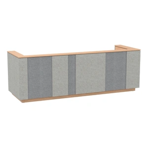 NARBUTAS Domino 126-inch Reception Desk, Color Combination 2