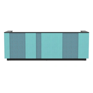 NARBUTAS Domino 126-inch Reception Desk, Color Combination 3