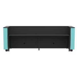 NARBUTAS Domino 126-inch Reception Desk, Color Combination 3