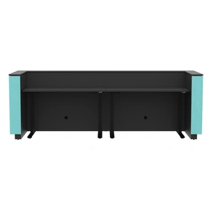 NARBUTAS Domino 126-inch Reception Desk, Color Combination 3