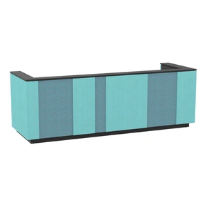 NARBUTAS Domino 126-inch Reception Desk, Color Combination 3