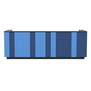 NARBUTAS Domino 126-inch Reception Desk, Color Combination 6