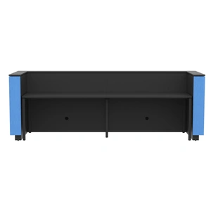 NARBUTAS Domino 126-inch Reception Desk, Color Combination 5