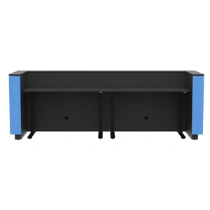 NARBUTAS Domino 126-inch Reception Desk, Color Combination 5