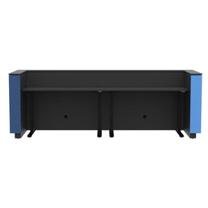 NARBUTAS Domino 126-inch Reception Desk, Color Combination 6