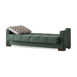 Empire Furniture, USA Midyat Woven Microsuede Convertible Storage Sofa, Green