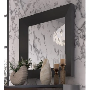 Franco Furniture, Spain Emporio Wood Veneer Mirror, Black