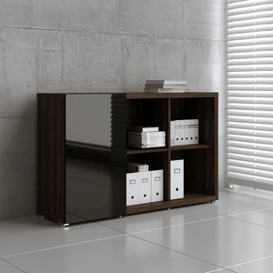 MDD Office Furniture Mito Office Managerial Cabinet w/Shelves & Sliding Door
