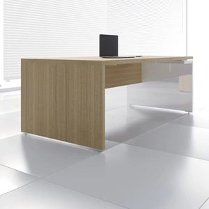 MDD Office Furniture Mito Executive Desk w/Gloss Side Panel