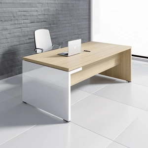 MDD Office Furniture Mito Executive Desk w/Gloss Side Panel