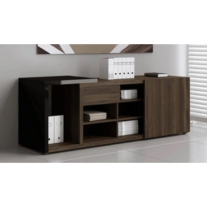 MDD Office Furniture Mito Office Managerial Cabinet w/Lockable Drawer & Sliding Door