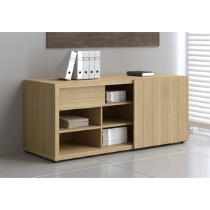 MDD Office Furniture Mito Office Managerial Cabinet w/Lockable Drawer & Sliding Door
