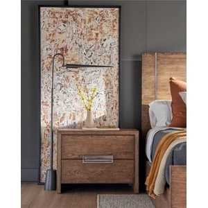 Universal Furniture Koda Wood Panel Bedroom Set, Medium Brown Oak