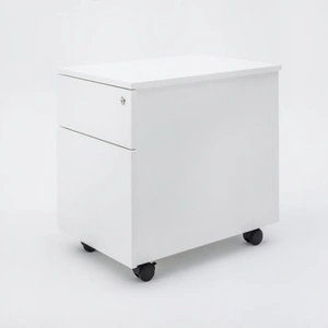MDD Office Furniture Standard Office Lockable Mobile Pedestal w/File Drawer & Pencil Tray