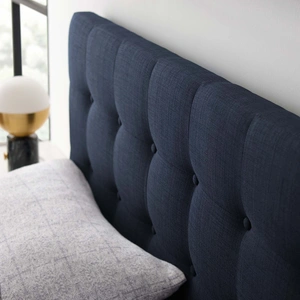 Modway Furniture Emily Queen Fabric Headboard, Navy