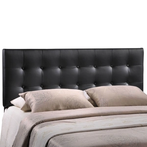 Modway Furniture Emily Queen Vinyl Headboard, Black
